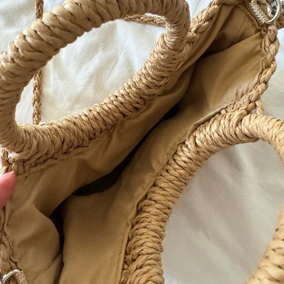Woven Straw Handbag - Natural - Picture 2 of 5